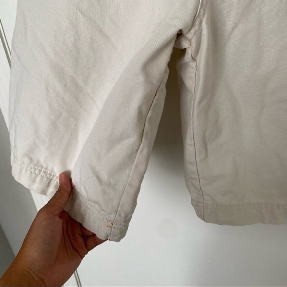 Vintage 90s Quicksilver edition off white denim shorts size 36 - Picture 3 of 15